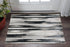 4' X 6' Black Silver and Gray Abstract Power Loom Area Rug